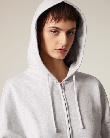 Stella Ida - Der Iconic Damen-Zip-Hoodie - Cool Heather Grey - XL bedrucken, Art.-Nr. STSW214C1461X
