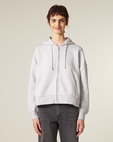 Stella Ida - Der Iconic Damen-Zip-Hoodie - Cool Heather Grey - XXL bedrucken, Art.-Nr. STSW214C1462X