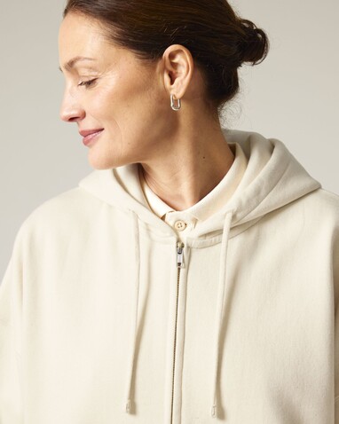 Stella Ida - Der Iconic Damen-Zip-Hoodie - Natural Raw - XL bedrucken, Art.-Nr. STSW214C0541X