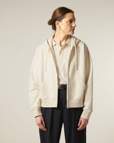 Stella Ida - Der Iconic Damen-Zip-Hoodie - Natural Raw - XS bedrucken, Art.-Nr. STSW214C054XS