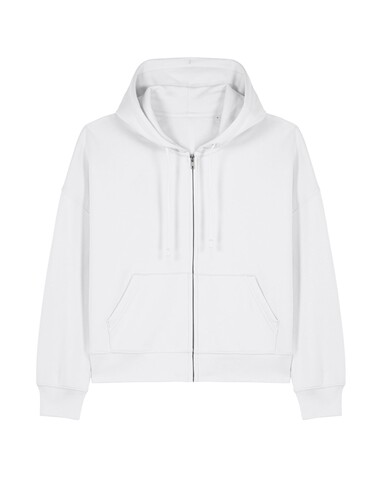 Stella Ida - Der Iconic Damen-Zip-Hoodie - White - M bedrucken, Art.-Nr. STSW214C0011M