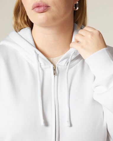 Stella Ida - Der Iconic Damen-Zip-Hoodie - White - XL bedrucken, Art.-Nr. STSW214C0011X