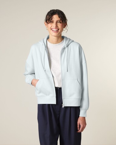 Stella Ida - Der Iconic Damen-Zip-Hoodie - Blue Ice - XL bedrucken, Art.-Nr. STSW214C7281X