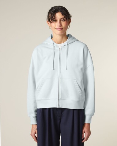 Stella Ida - Der Iconic Damen-Zip-Hoodie - Blue Ice - S bedrucken, Art.-Nr. STSW214C7281S