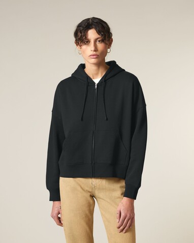 Stella Ida - Der Iconic Damen-Zip-Hoodie - Black - XS bedrucken, Art.-Nr. STSW214C002XS
