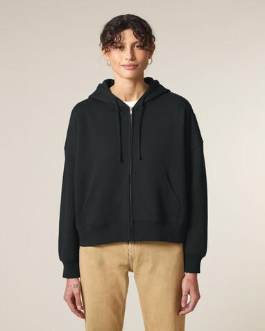 Stella Ida - Der Iconic Damen-Zip-Hoodie - Black - XL bedrucken, Art.-Nr. STSW214C0021X