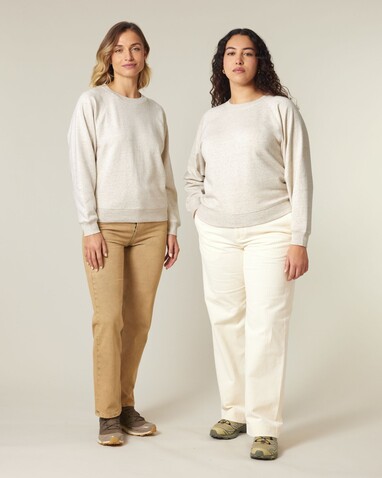 Stella Clara - Das Damen-Raglan-Rundhals-Sweatshirt - Eco Heather - XXL bedrucken, Art.-Nr. STSW217C1472X