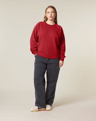 Stella Clara - Das Damen-Raglan-Rundhals-Sweatshirt - Red - M bedrucken, Art.-Nr. STSW217C0041M