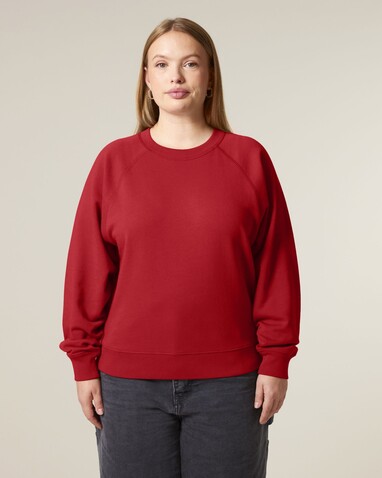 Stella Clara - Das Damen-Raglan-Rundhals-Sweatshirt - Red - M bedrucken, Art.-Nr. STSW217C0041M