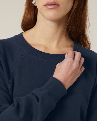 Stella Clara - Das Damen-Raglan-Rundhals-Sweatshirt - French Navy - XL bedrucken, Art.-Nr. STSW217C7271X