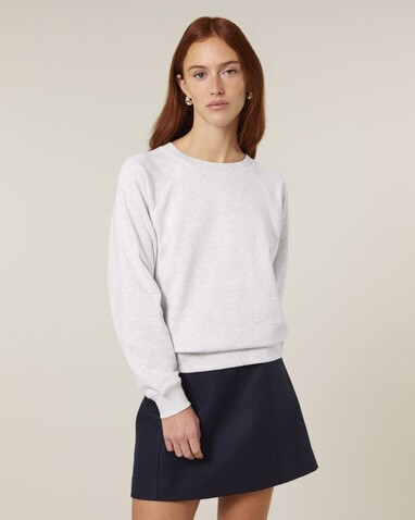 Stella Clara - Das Damen-Raglan-Rundhals-Sweatshirt - Cool Heather Grey - S bedrucken, Art.-Nr. STSW217C1461S Stella Clara - Das Damen-Raglan-Rundhals-Sweatshirt - Cool Heather Grey - S bedrucken, Art.-Nr. STSW217C1461S