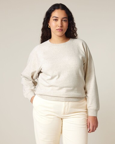 Stella Clara - Das Damen-Raglan-Rundhals-Sweatshirt - Eco Heather - XXL bedrucken, Art.-Nr. STSW217C1472X