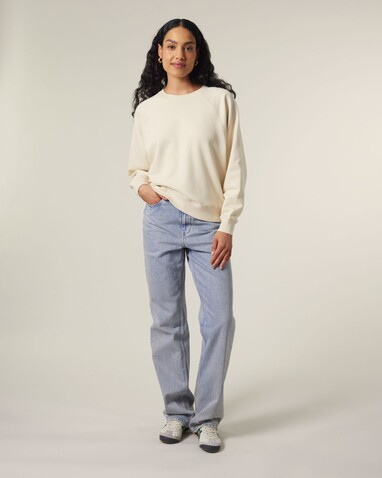 Stella Clara - Das Damen-Raglan-Rundhals-Sweatshirt - Natural Raw - L bedrucken, Art.-Nr. STSW217C0541L