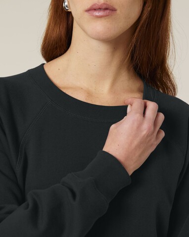 Stella Clara - Das Damen-Raglan-Rundhals-Sweatshirt - Black - XXL bedrucken, Art.-Nr. STSW217C0022X