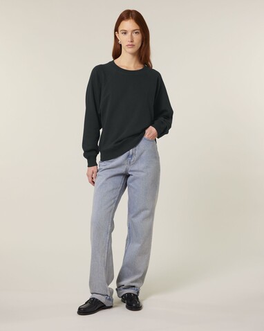 Stella Clara - Das Damen-Raglan-Rundhals-Sweatshirt - Black - XXL bedrucken, Art.-Nr. STSW217C0022X