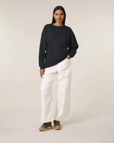 Stella Paloma - Das Oversized Damen-Rundhals-Sweatshirt - Black - L bedrucken, Art.-Nr. STSW218C0021L Stella Paloma - Das Oversized Damen-Rundhals-Sweatshirt - Black - L bedrucken, Art.-Nr. STSW218C0021L