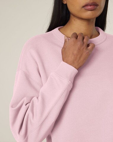 Stella Paloma - Das Oversized Damen-Rundhals-Sweatshirt - Cotton Pink - L bedrucken, Art.-Nr. STSW218C0051L