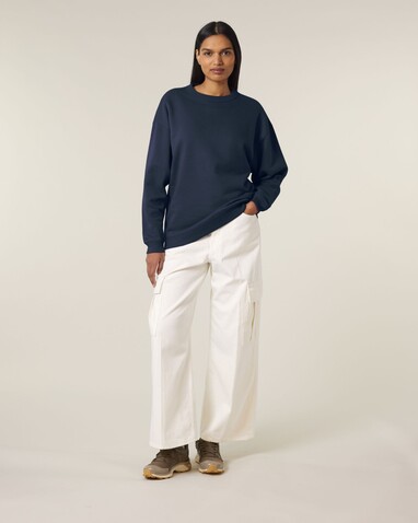 Stella Paloma - Das Oversized Damen-Rundhals-Sweatshirt - French Navy - S bedrucken, Art.-Nr. STSW218C7271S Stella Paloma - Das Oversized Damen-Rundhals-Sweatshirt - French Navy - S bedrucken, Art.-Nr. STSW218C7271S
