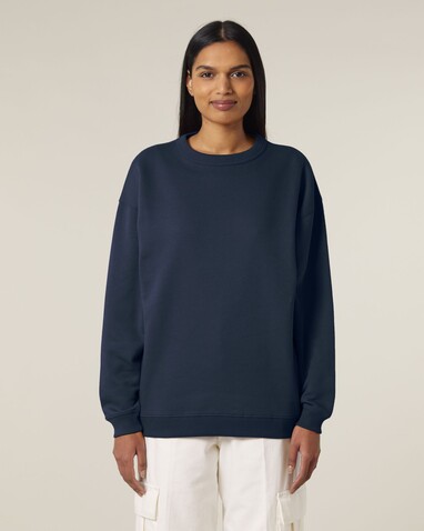 Stella Paloma - Das Oversized Damen-Rundhals-Sweatshirt - French Navy - M bedrucken, Art.-Nr. STSW218C7271M