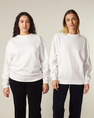 Stella Paloma - Das Oversized Damen-Rundhals-Sweatshirt - Off White - L bedrucken, Art.-Nr. STSW218C0181L Stella Paloma - Das Oversized Damen-Rundhals-Sweatshirt - Off White - L bedrucken, Art.-Nr. STSW218C0181L