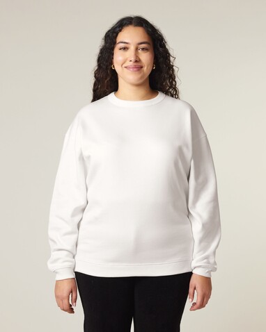 Stella Paloma - Das Oversized Damen-Rundhals-Sweatshirt - Off White - S bedrucken, Art.-Nr. STSW218C0181S Stella Paloma - Das Oversized Damen-Rundhals-Sweatshirt - Off White - S bedrucken, Art.-Nr. STSW218C0181S