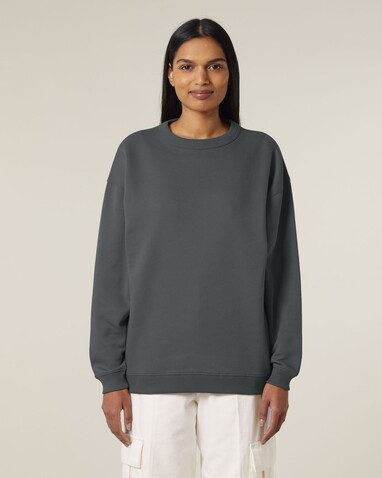 Stella Paloma - Das Oversized Damen-Rundhals-Sweatshirt - Anthracite - L bedrucken, Art.-Nr. STSW218C2531L