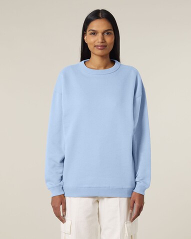 Stella Paloma - Das Oversized Damen-Rundhals-Sweatshirt - Blue Soul - M bedrucken, Art.-Nr. STSW218C1491M Stella Paloma - Das Oversized Damen-Rundhals-Sweatshirt - Blue Soul - M bedrucken, Art.-Nr. STSW218C1491M