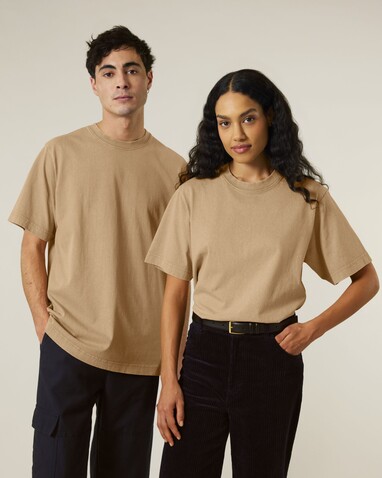 Freestyler Vintage - Unisex Garment-Dyed Heavy Weight-T-Shirt - G. Dyed Latte - 3XL bedrucken, Art.-Nr. STTU073C7333X