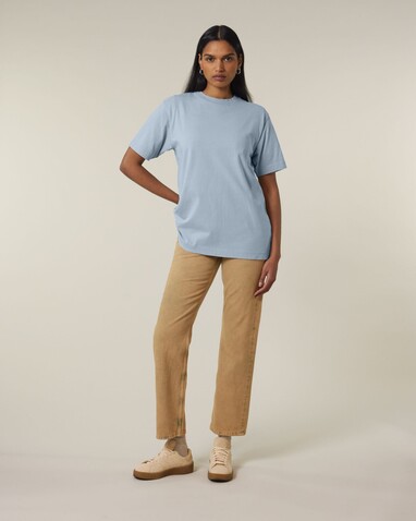 Freestyler Vintage - Das schwere Garment-Dyed Unisex-T-Shirt - G. Dyed Blue Stone - S bedrucken, Art.-Nr. STTU073C7321S