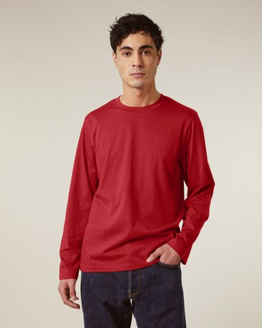 Creator 2.0 Long Sleeve - Das Iconic Langarm-Unisex-T-Shirt - Red - XL bedrucken, Art.-Nr. STTU199C0041X