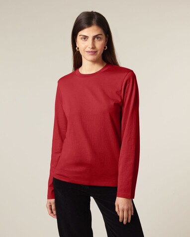 Creator 2.0 Long Sleeve - Das Iconic Langarm-Unisex-T-Shirt - Red - XS bedrucken, Art.-Nr. STTU199C004XS