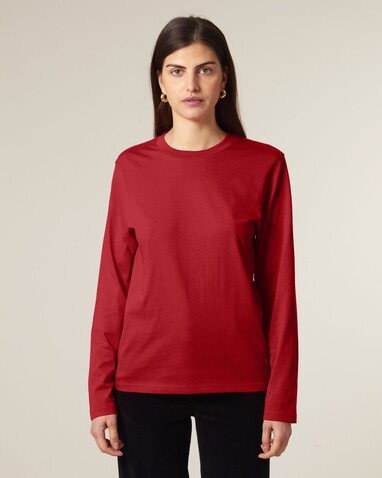 Creator 2.0 Long Sleeve - Das Iconic Langarm-Unisex-T-Shirt - Red - XXL bedrucken, Art.-Nr. STTU199C0042X
