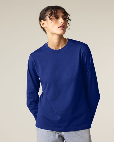 Creator 2.0 Long Sleeve - Das Iconic Langarm-Unisex-T-Shirt - Worker Blue - S bedrucken, Art.-Nr. STTU199C0881S