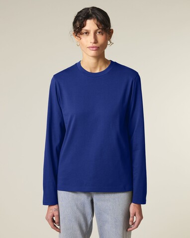 Creator 2.0 Long Sleeve - Das Iconic Langarm-Unisex-T-Shirt - Worker Blue - 3XL bedrucken, Art.-Nr. STTU199C0883X