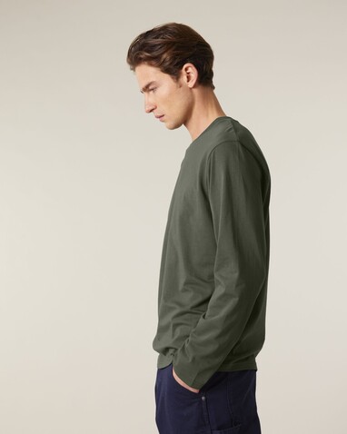 Creator 2.0 Long Sleeve - Das Iconic Langarm-Unisex-T-Shirt - Khaki - 3XL bedrucken, Art.-Nr. STTU199C2233X