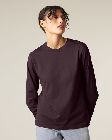 Creator 2.0 Long Sleeve - Das Iconic Langarm-Unisex-T-Shirt - Red Brown - M bedrucken, Art.-Nr. STTU199C1161M