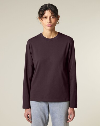 Creator 2.0 Long Sleeve - Das Iconic Langarm-Unisex-T-Shirt - Red Brown - XL bedrucken, Art.-Nr. STTU199C1161X