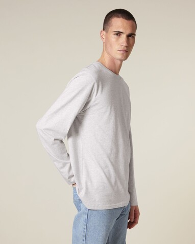 Creator 2.0 Long Sleeve - Das Iconic Langarm-Unisex-T-Shirt - Cool Heather Grey - S bedrucken, Art.-Nr. STTU199C1461S