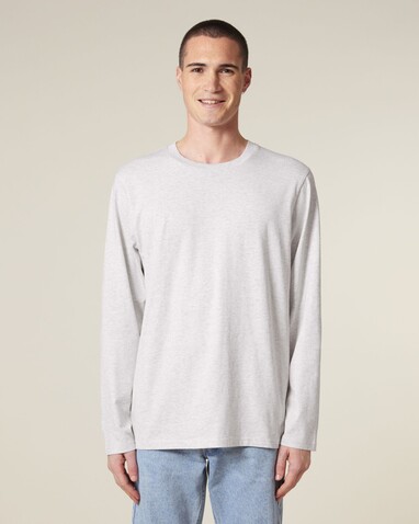 Creator 2.0 Long Sleeve - Das Iconic Langarm-Unisex-T-Shirt - Cool Heather Grey - L bedrucken, Art.-Nr. STTU199C1461L