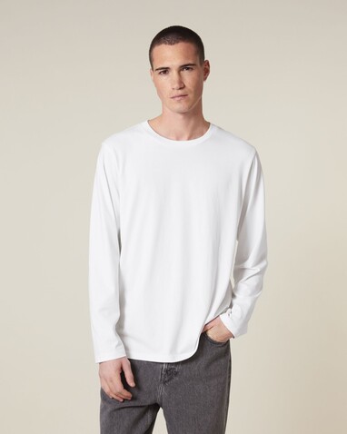 Creator 2.0 Long Sleeve - Das Iconic Langarm-Unisex-T-Shirt - White - 3XL bedrucken, Art.-Nr. STTU199C0013X