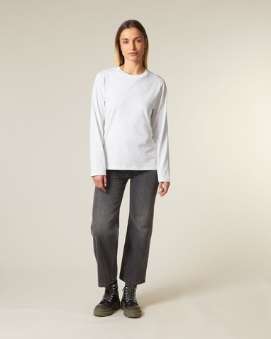 Creator 2.0 Long Sleeve - Das Iconic Langarm-Unisex-T-Shirt - White - S bedrucken, Art.-Nr. STTU199C0011S
