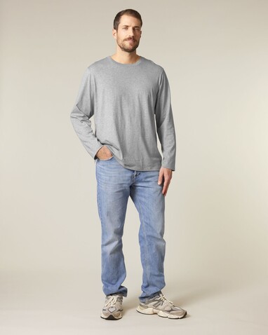 Creator 2.0 Long Sleeve - Heather Grey - XXS bedrucken, Art.-Nr. STTU199C2502S
