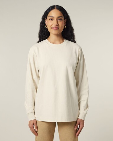 Freestyler Long Sleeve - Das schwere Langarm-Unisex-T-Shirt - Natural Raw - XL bedrucken, Art.-Nr. STTU200C0541X