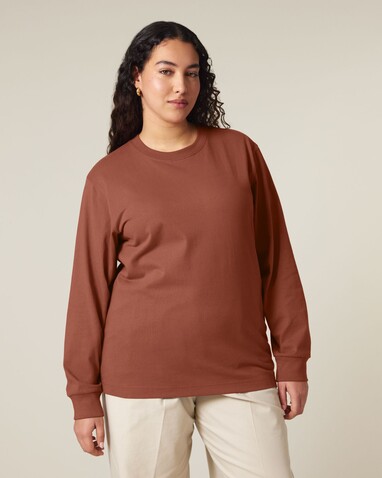 Freestyler Long Sleeve - Das schwere Langarm-Unisex-T-Shirt - Heritage Brown - 3XL bedrucken, Art.-Nr. STTU200C7303X