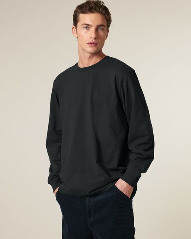 Freestyler Long Sleeve - Das schwere Langarm-Unisex-T-Shirt - Black - S bedrucken, Art.-Nr. STTU200C0021S