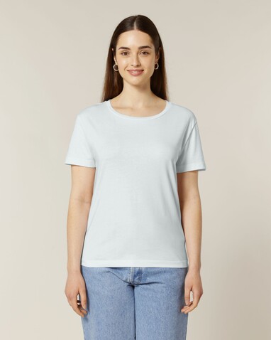 Stella Serena - Das Damen-T-Shirt mit weitem Rundhalsausschnitt - Blue Ice - XXL bedrucken, Art.-Nr. STTW173C7282X Stella Serena - Das Damen-T-Shirt mit weitem Rundhalsausschnitt - Blue Ice - XXL bedrucken, Art.-Nr. STTW173C7282X