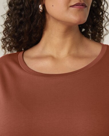 Stella Serena - Das Damen-T-Shirt mit weitem Rundhalsausschnitt - Heritage Brown - L bedrucken, Art.-Nr. STTW173C7301L