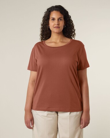 Stella Serena - Das Damen-T-Shirt mit weitem Rundhalsausschnitt - Heritage Brown - L bedrucken, Art.-Nr. STTW173C7301L