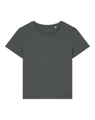 Stella Serena - Das Damen-T-Shirt mit weitem Rundhalsausschnitt - Anthracite - XL bedrucken, Art.-Nr. STTW173C2531X