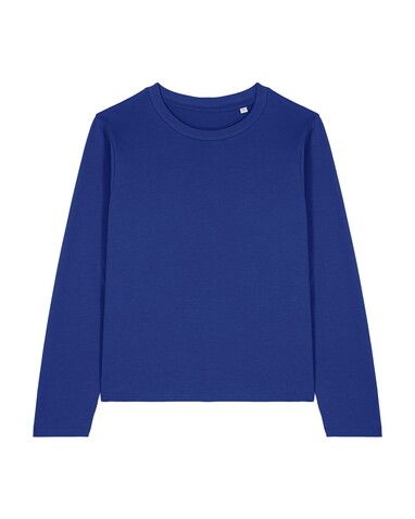 Stella Muser Long Sleeve - Das Iconic Langarm-Damen-T-Shirt - Worker Blue - M bedrucken, Art.-Nr. STTW219C0881M
